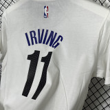 T252 NETS IRVING #11 White High Quality Casual T-Shirt