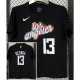 T263 Clippers GEORGE #13 Black High Quality Casual T-Shirt