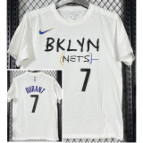 T250 Nets DURANT #7 White High Quality Casual T-Shirt