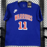 T229 WARRIORS THOMPSON #11 Blue High Quality Casual T-Shirt
