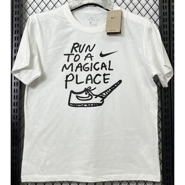 T211 NK White High Quality Casual T-Shirt #独角兽