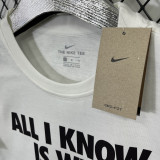 T204 NK White High Quality Casual T-Shirt #字母