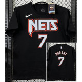 T200 Nets DURANT #7 Black High Quality Casual T-Shirt