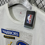 T194 Warriors Jordan White High Quality Casual T-Shirt