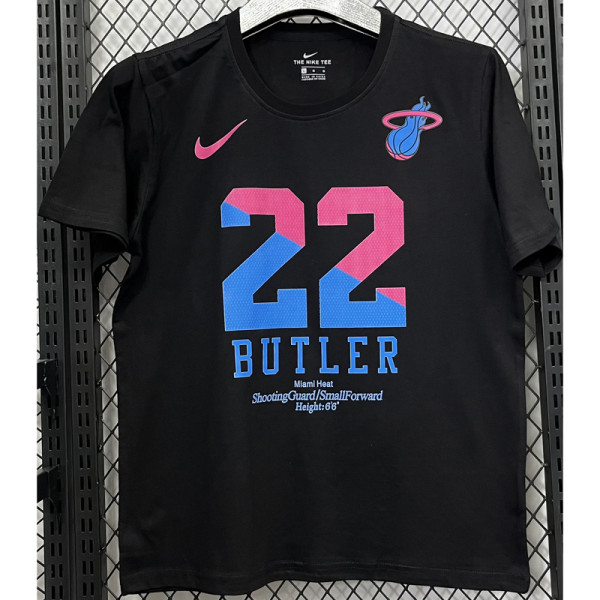 T188 HEAT BUTLER #22 Black High Quality Casual T-Shirt