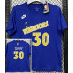 T185 Warriors CURRY #30 Blue High Quality Casual T-Shirt #C库里