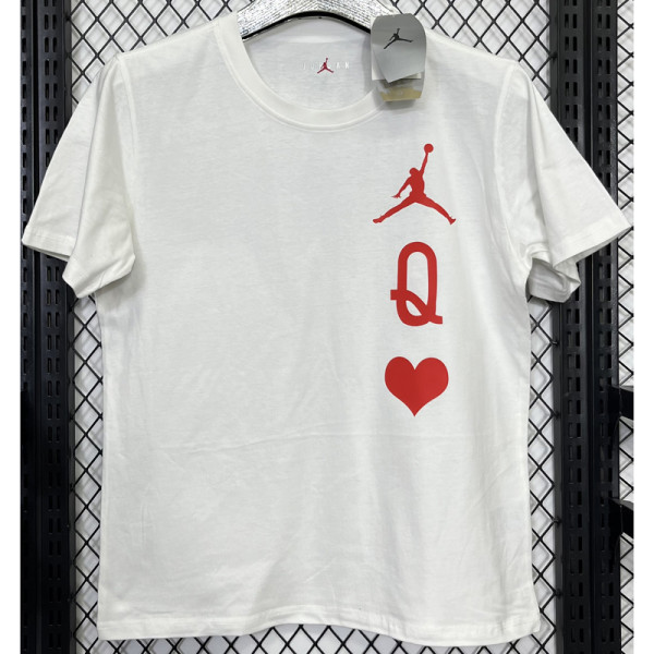 T179 Jordan White High Quality Casual T-Shirt #爱心