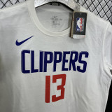 T171 Clippers GEORGE #13 White High Quality Casual T-Shirt