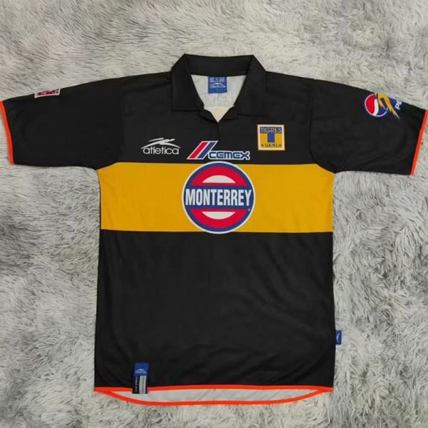 2003-2004 Tigres UANL Black Retro Soccer Jersey