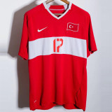 2008 Turkey Red Retro Soccer Jersey