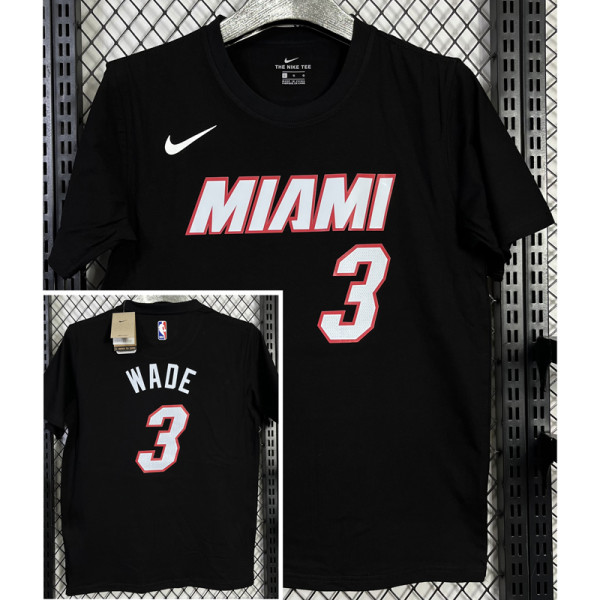 T142 HEAT WADE #3 Black High Quality Casual T-Shirt