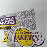 T132 Lakers Jordan White High Quality Casual T-Shirt