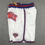 KNICKS White City Edition Top Quality NBA Pocket Pants #尼克斯队