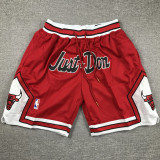 BULLS Justdon Red City Edition Top Quality NBA Pocket Pants #公牛