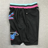 Heat Black City Edition Top Quality NBA Pocket Pants * 热火