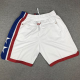 NETS White City Edition Top Quality NBA Pocket Pants #篮网队