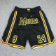 Lakers Mamba Black City Edition Top Quality NBA Pocket Pants *湖人曼巴