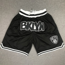 NETS Black City Edition Top Quality NBA Pocket Pants #篮网队