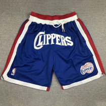 CLIPPERS Blue City Edition Top Quality NBA Pocket Pants #快船队