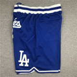 LosAngelesDodgers Blue City Edition Top Quality NBA Pocket Pants #洛杉矶道奇队