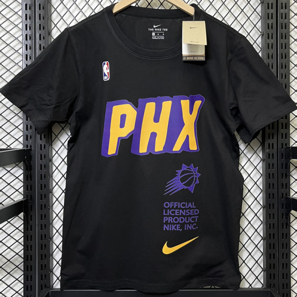 T110 SUNS PHX Black High Quality Casual T-Shirt