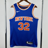 KNICKS TOWNS #32 Blue Top Quality Hot Pressing NBA Jersey