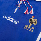 1996-1997 France Home Retro Soccer Jersey