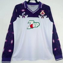 1992-1993 Fiorentina Away Retro Long Sleeve Soccer Jersey (长袖)