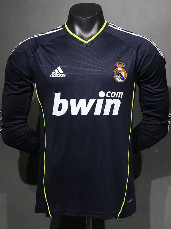 2010-2011 RMA Away Player Version 长袖球员 Long Sleeve Retro Soccer Jersey