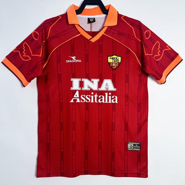 1999-2000 Roma Home Retro Soccer Jersey