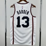 2024-25 ROCKETS HARDEN #13 White City Edition Top Quality Hot Pressing NBA Jersey