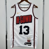 2024-25 ROCKETS HARDEN #13 White City Edition Top Quality Hot Pressing NBA Jersey