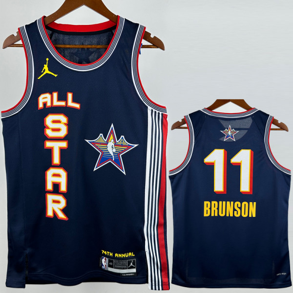 2025-26 ALL-STAR BRUNSON #11 Royal blue Top Quality Hot Pressing NBA Jersey