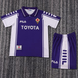 1999-2000 Fiorentina Home Kids Retro Soccer Jersey