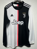 2019-2020 JUV Home Retro Long Sleeve Soccer Jersey (长袖)