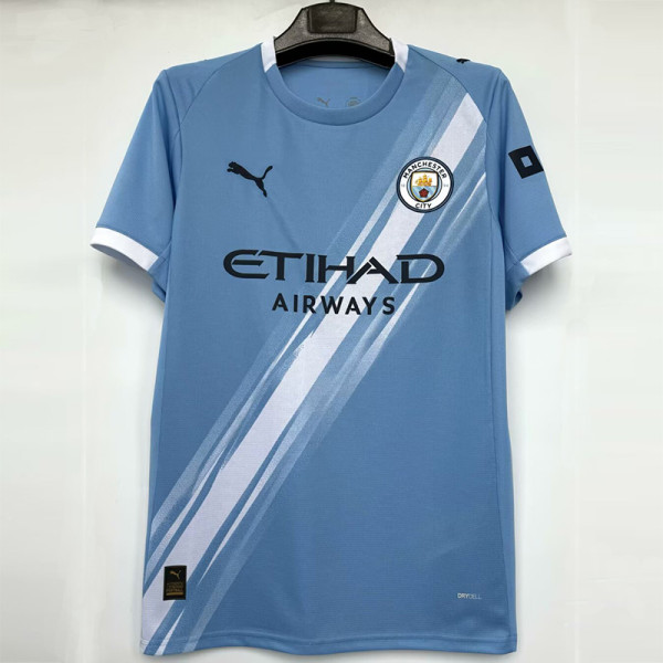 2025-26 Man City Home 1:1 Fans Soccer Jersey
