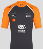 2025 McLaren Black T-Shirts Racing Suit (圆领)