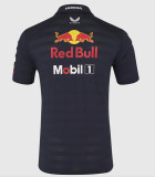 2025 F1 Red Bull Black Polo Racing Suit(有领)