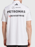 2025 F1 Mercedes White Polo Racing Suit(有领)