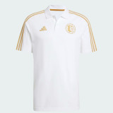 2025-26 Tigres UANL White Polo Short Sleeve