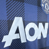 2013-2014 Man Utd Away Long Sleeve Retro Soccer Jersey (长袖)