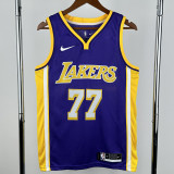 Lakers DONCIC #77 Purple Top Quality Hot Pressing NBA Jersey(V领)