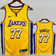 Lakers DONCIC #77 Yellow Top Quality Hot Pressing NBA Jersey(V领)