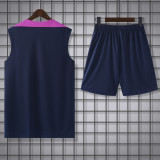 2025-26 BAR Royal blue Tank top and shorts suit