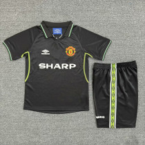 1998 Man Utd Third Kids Retro Soccer Jersey