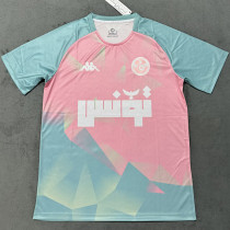 2025-26 Tunisia Blue Pink Special Edition Training shirts 突尼斯