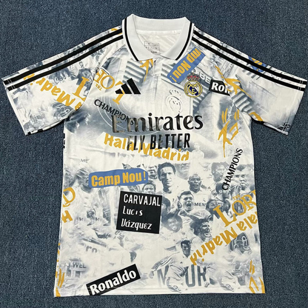 2025-26 RMA Special Edition Fans Training Shirts (涂鸦)