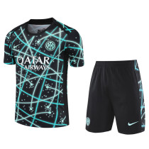 2025-26 INT Black blue Training Short Suit