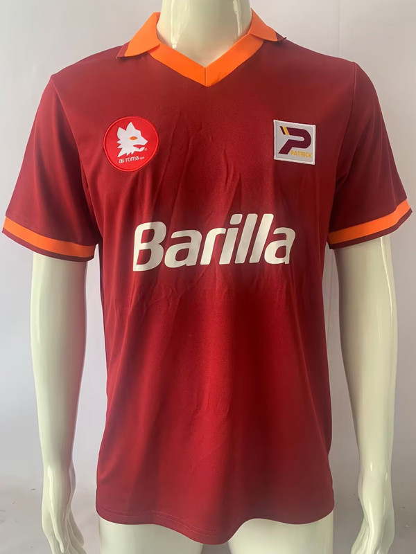 1982-1983 Roma Home Retro Soccer Jersey