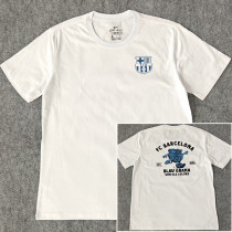 2025-26 BAR White High Quality Casual T-Shirt #圆领蓝标
